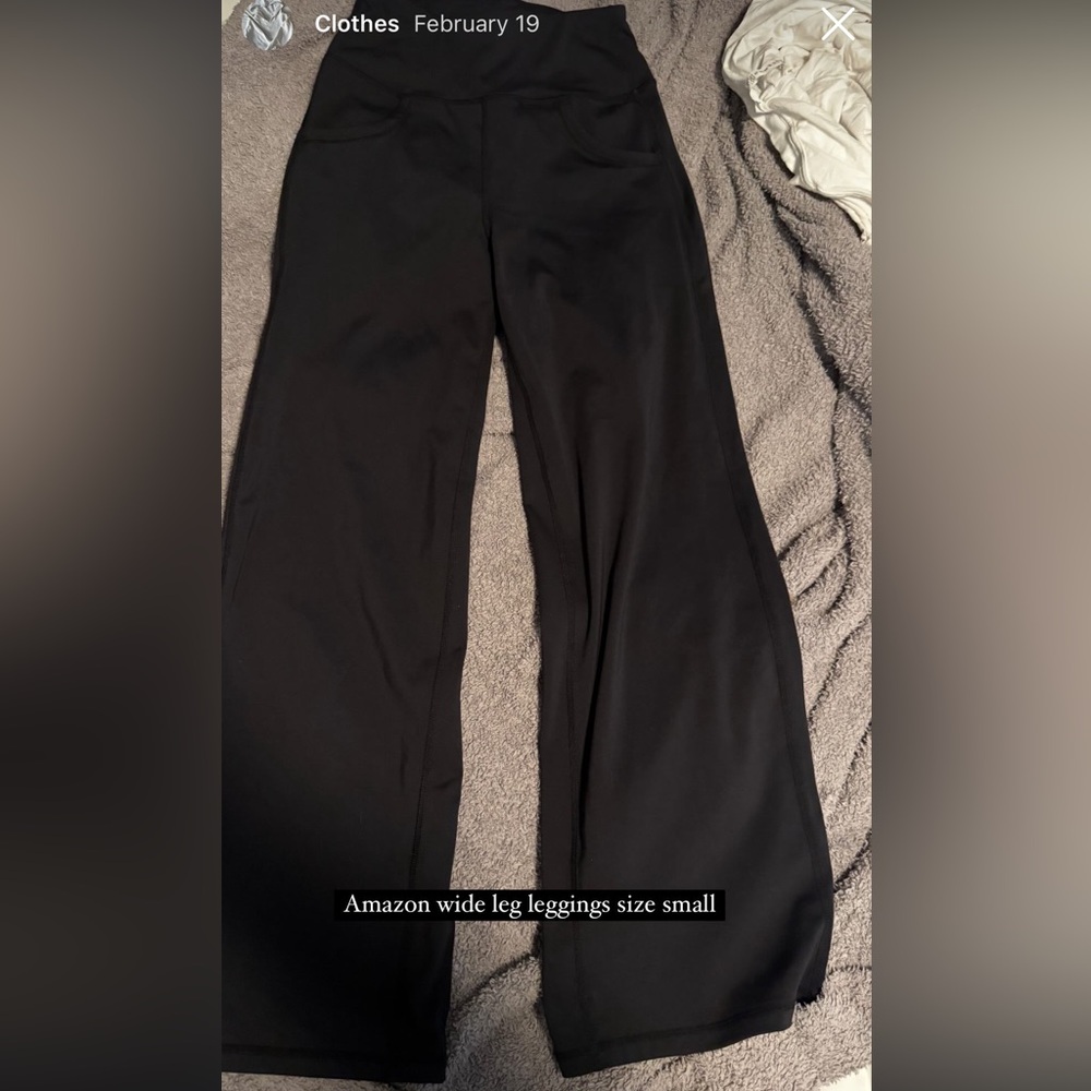 Women's Black wide leg pants